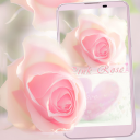 Pink Rose Keyboard Theme 10002000